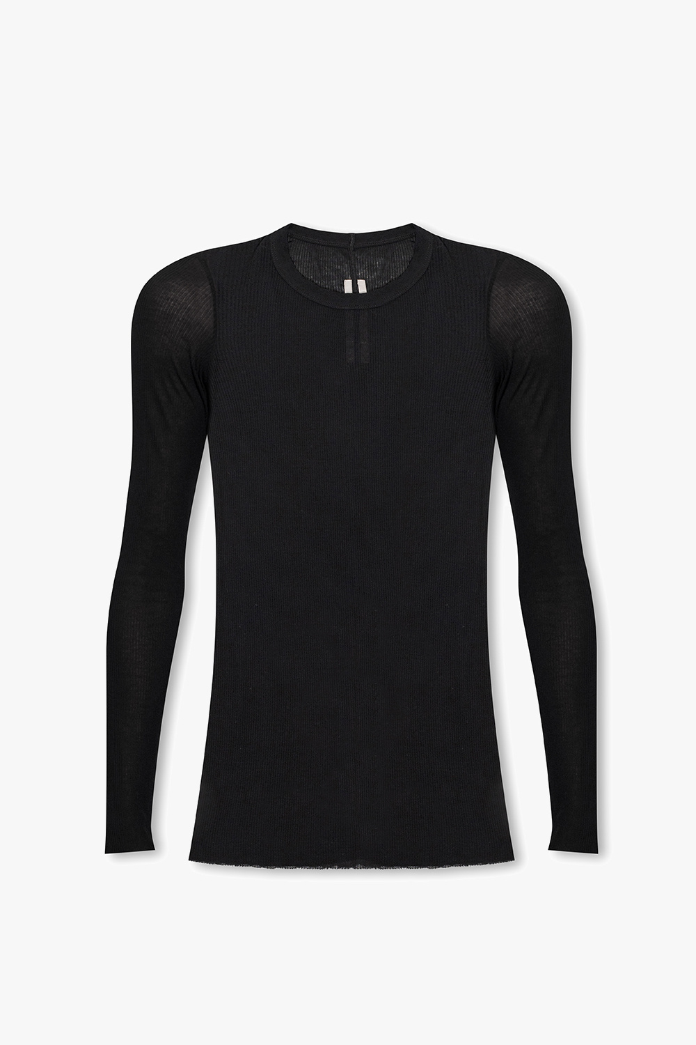 Rick Owens Ribbed T-shirt with long sleeves | Men's Clothing | Vitkac